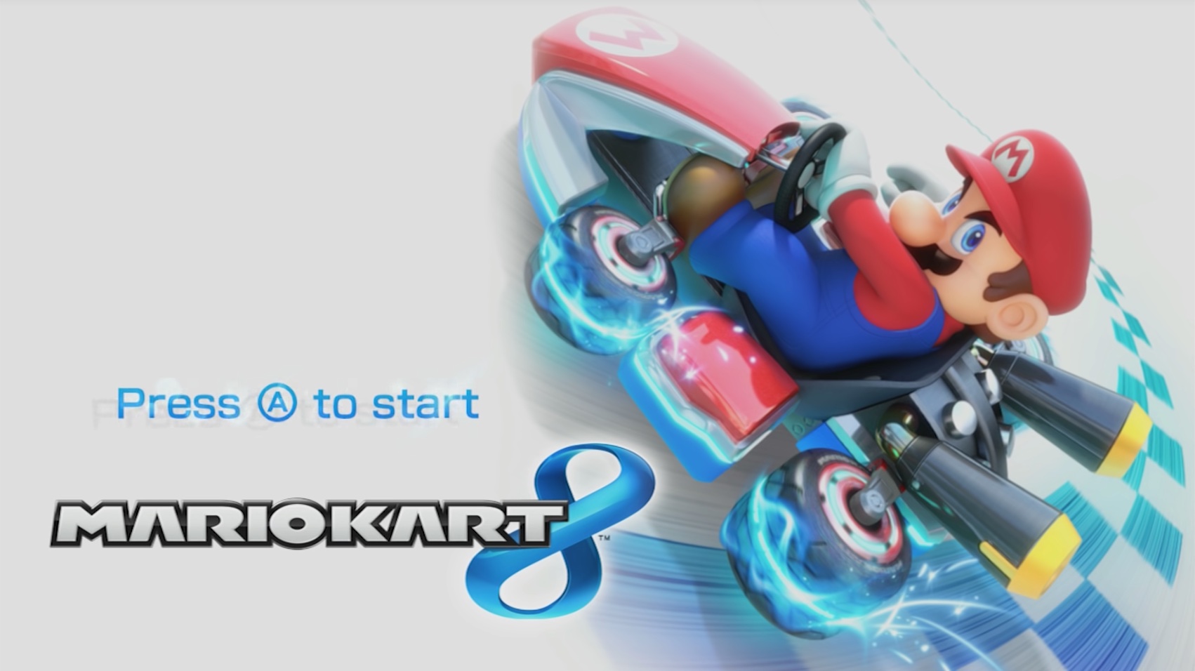 Mario Kart 8 title screen (2014)